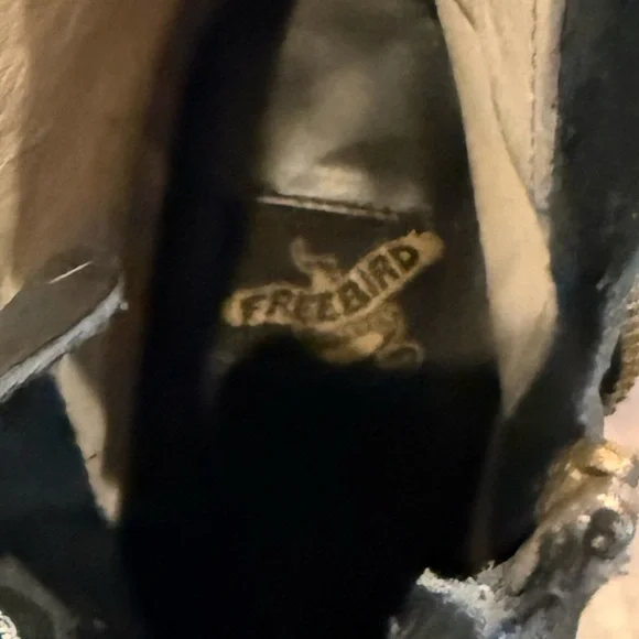 FREEBIRD by Steven Black Leather/Snakeskin Cavalier Ankle Boot Size 9 - Picture 8 of 8